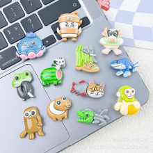 跨境外国创意抽象山海经AI怪物系列树脂配件手机壳发卡钥匙扣贴片