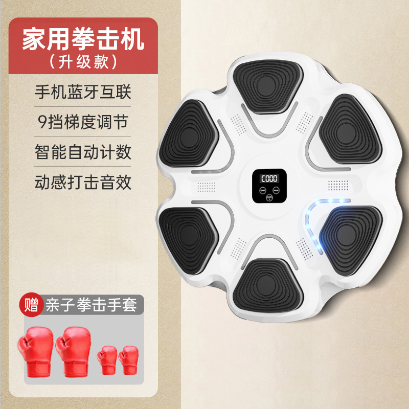智能音乐拳击机家用电子墙靶成人儿童室内反应拳靶子散打训练器材|undefined