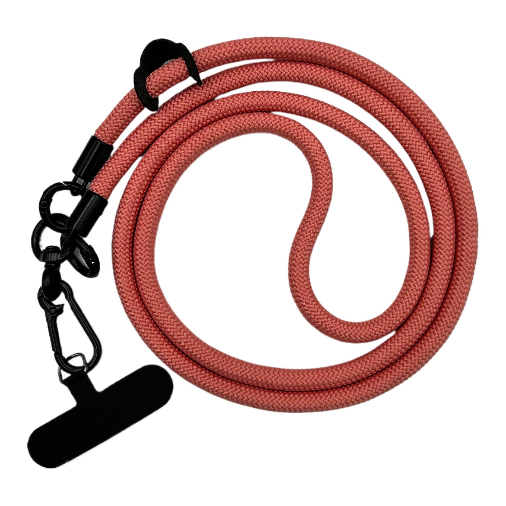 【6#색상] 120cm 조절 불가 휴대폰 끈 + 프리 클립