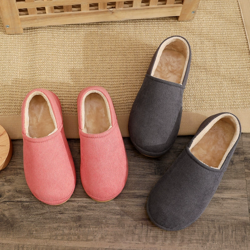 Хлопковые тапочки женские зимние старики хлопчатобумажные туфли ручной работы женские мужские нескользящие и бархатные сумки с мамой теплые туфли для пожилых людей