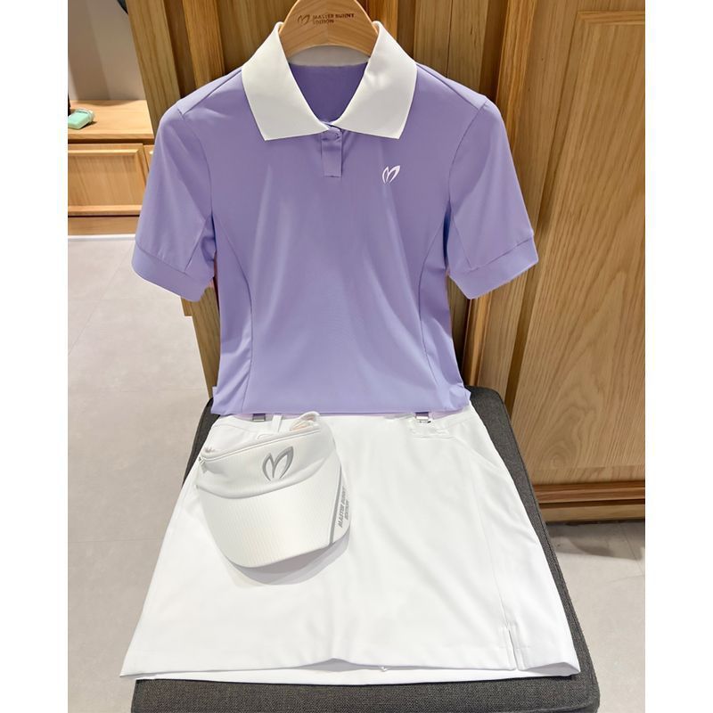 New Summer Golf Women's Top Short-sleeved T-shirt Slim-fit Breathable Quick-drying Sweat-wicking Fashion Ball Clothes