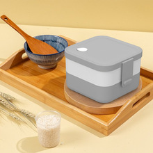 定制韩国跨境厨房硅胶微波炉专用器皿蒸饭煲减脂加热蒸锅煮饭饭盒