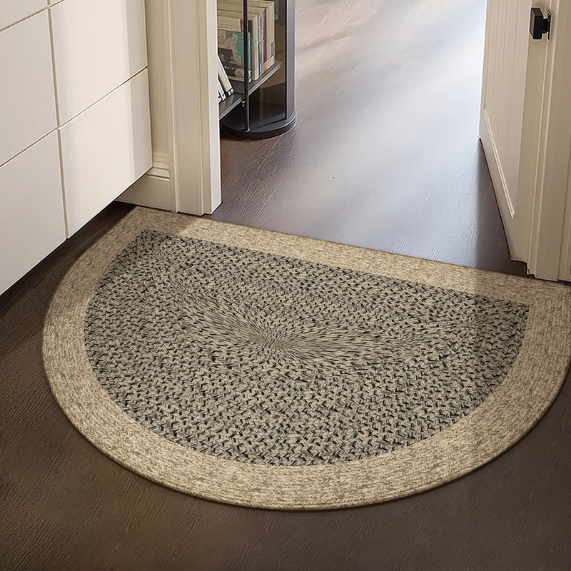 Can Be Used for Drop Shipping: Loop Pile Carpet Mat for Home Entrance, Dirt-Resistant and Wear-Resistant, Semi-Circular Entrance Door Mat Can Be Used for Drop Shipping: Loop Pile Carpet Mat for Home Entrance, Dirt-Resistant and Wear-Resistant, Semi-Circular Entrance Door Mat
