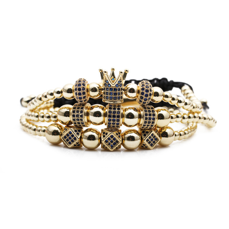 Crown Woven Adjustable Bracelet Set display picture 13