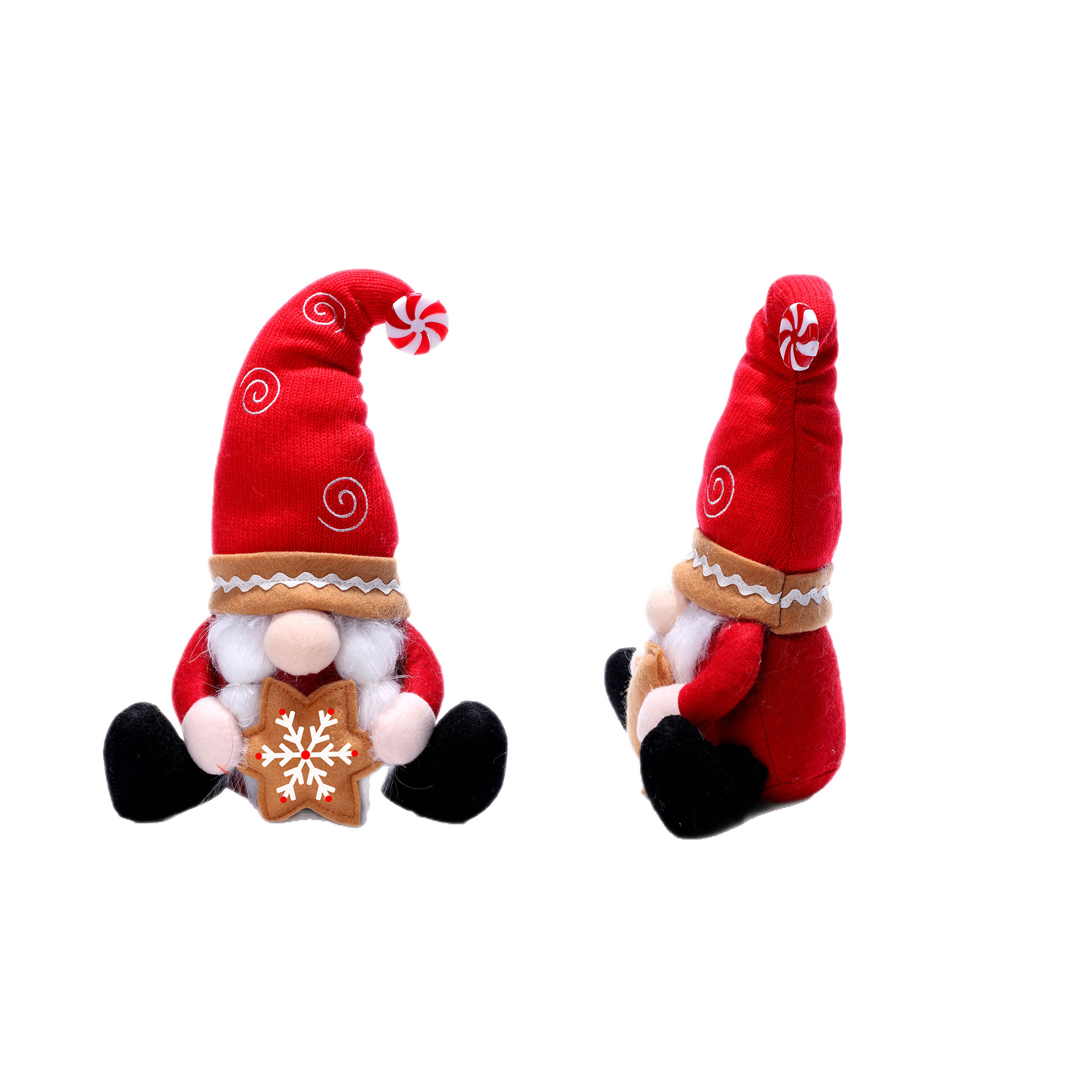 Decoraciones navideñas transfronterizas, muñeco elfo sin rostro, figura de galleta, Rudolph, decoraciones europeas y americanas, copo de nieve, adornos nórdicos