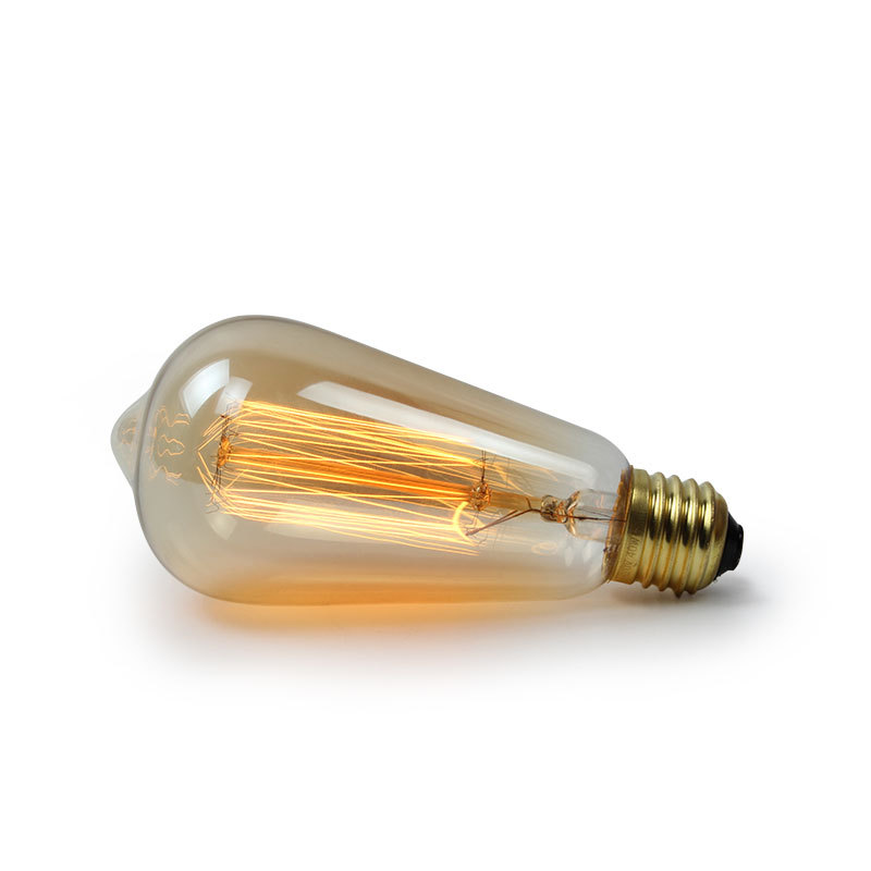 Lámpara colgante de cuerda de cáñamo con bombilla LED, portalámparas de estilo retro con rosca E27 y cable, para decoración de restaurantes y bares