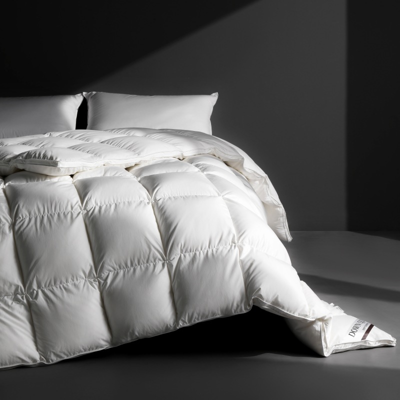 Five-Star Hotel Winter High-End Duvet 95% White Goose down Winter Quilt Thickened Warm Silent Fabric Quilt Core