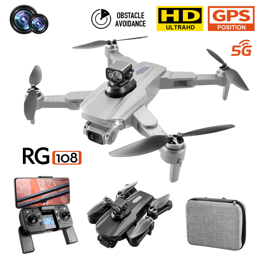 RG108 UAV láser de evitación de obstáculos HD de doble cámara de fotografía aérea motor sin escobillas GPS retorno de cuatro ejes aviones