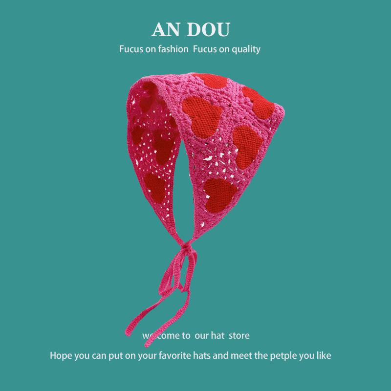 50g Weight scarf Hair Accessories Type 1 Piece Quantity Cotton Material Cherry, Flower, Strawberry Pattern Spring&Summer Season Women's Gender Cute, Sweet Style Women's Cute Sweet IG Style Flower Hollow Out 19