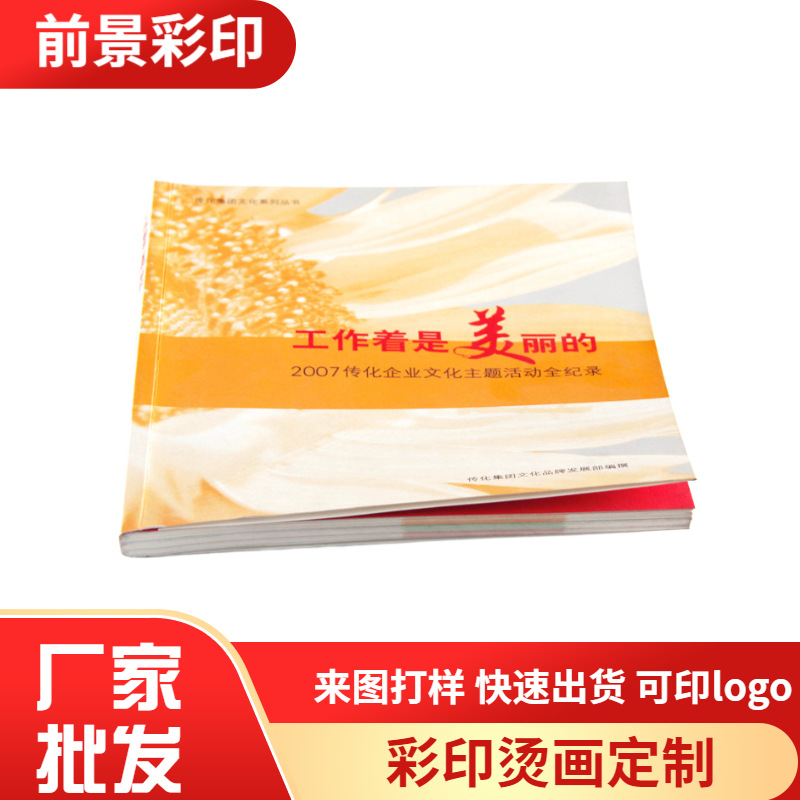 厂家提供 企业宣传画册印刷打印 样本册设计色板样本册事迹记录册