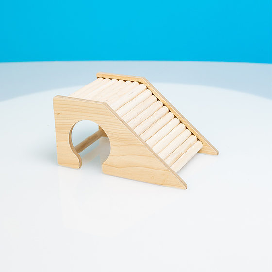 Hamster wooden ladder stairs escape tunnel House golden bear climbing toy Birch arch bridge tree hole landscaping supplies