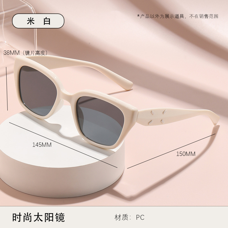 Gafas de Sol Cuadradas Ojo de Gato de PC Protección UV380 para Pesca y Conducción