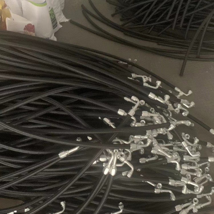 钢丝编织缠绕橡胶软管 鑫泽 机械液压油管高压抗磨胶管