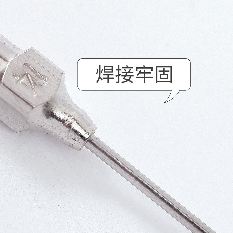 Aguja de inyección para vacuna de inyección de cerdo corona de acero inoxidable Aguja 7 9 12 14 No. 16 Aguja de inyección