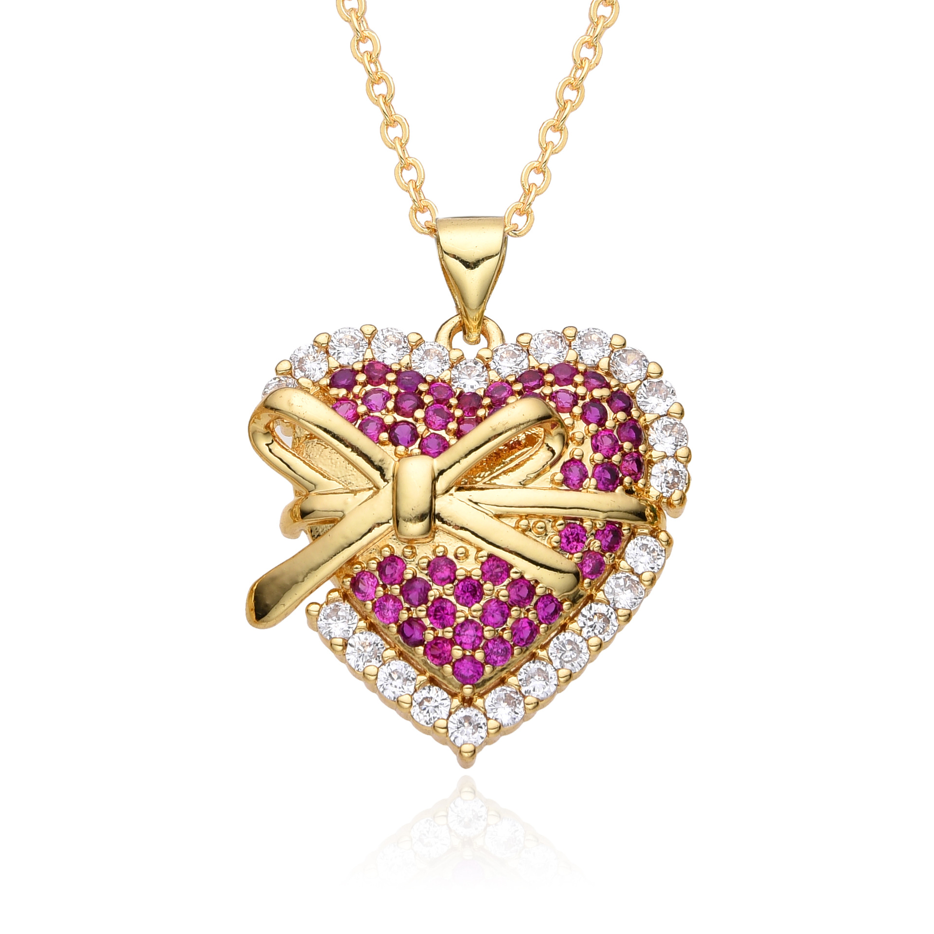 8g Weight Copper Pendant Material Zircon Inlay Material Pendant Necklace Classification Copper Chain Material 1 Piece Quantity Holiday, Daily Occasion Copper Material Heart Shape Pattern Women's Gender Inlay Design Retro, Simple Style, Shiny Style Copper Inlay Heart Shape Zircon Pendant Necklace 4