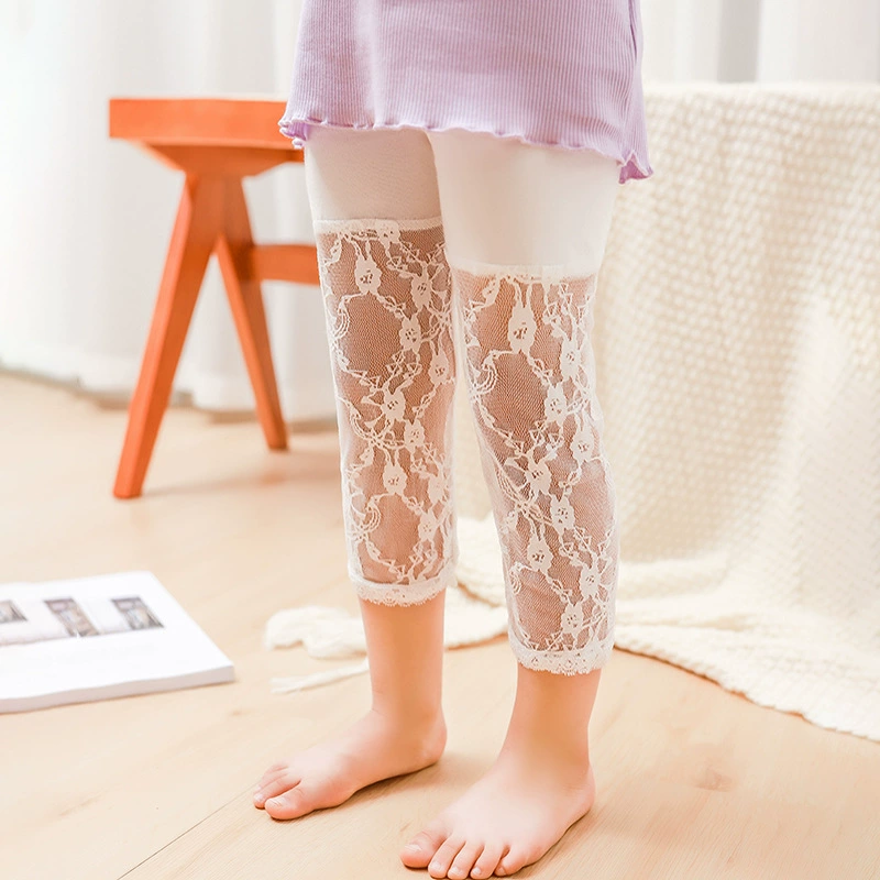 Summer children's leggings, thin lace trousers, lace dress, 2023 collection