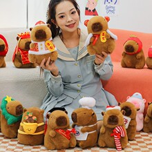 水豚卡皮巴拉公仔玩偶8寸精品娃娃机玩偶公司婚庆抛洒伴手礼跨境