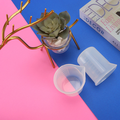 100ML矽膠量杯 水晶滴膠免洗量杯  DIY水晶滴膠工具 加厚不變形