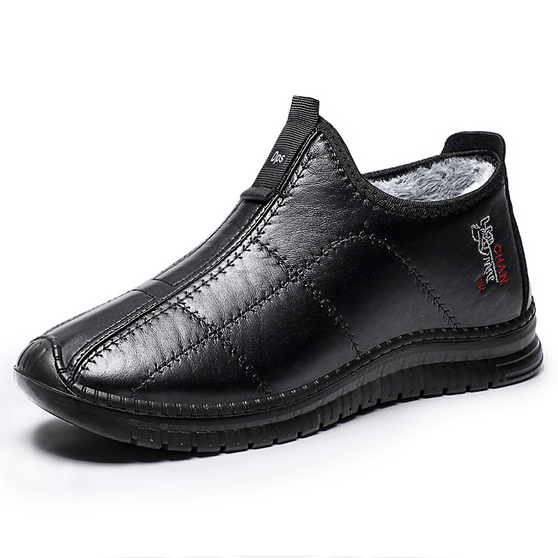 Botas de algodón de invierno de hombre botas de poliuretano, botas de cabello transfronterizas con botas de algodón gruesas