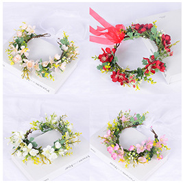 Fashion Garland Headwear Wholesale Art Rose Bridal Simulation Flower Hair Accessories display picture 4