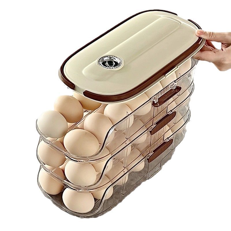 卵収納ケースサイドドア収納整理冷蔵庫食品級ローリングセット|undefined