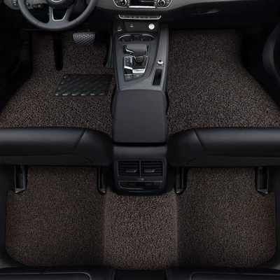 Universal Foot Pad: car carpet mats, single upper - five-piece-set21mm-thickened-model-in-coffee-color