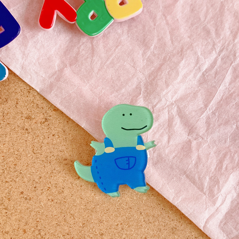 Tengyi ins viento lindo de dibujos animados acrílico cachorro broche insignia al por mayor ropa bolso colgante joyería pin