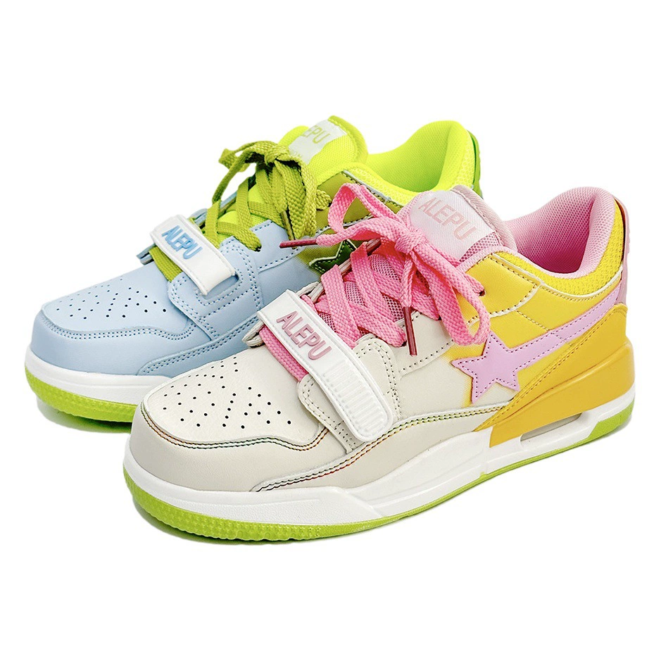 Гонконгский стиль в нише Mandarin Duck Star на воздушной подушке Спортивная обувь для женщин 2023 осень-зима Новая универсальная Корейская повседневная обувь