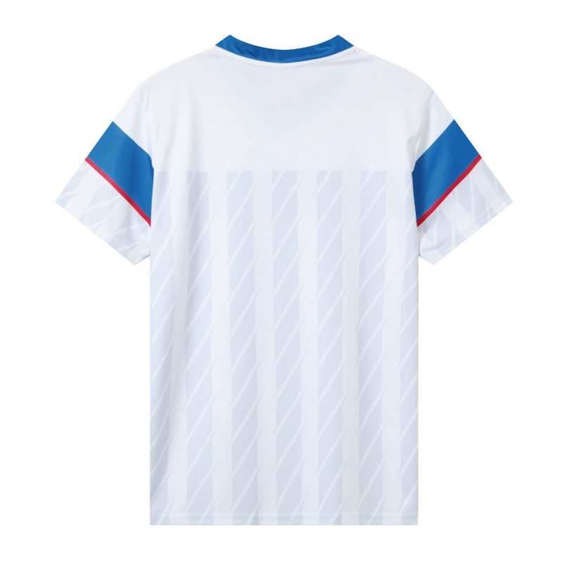Volleyball sports quick dry football uniform for table tennis for badminton for men and women, white clothing, with short sleeve