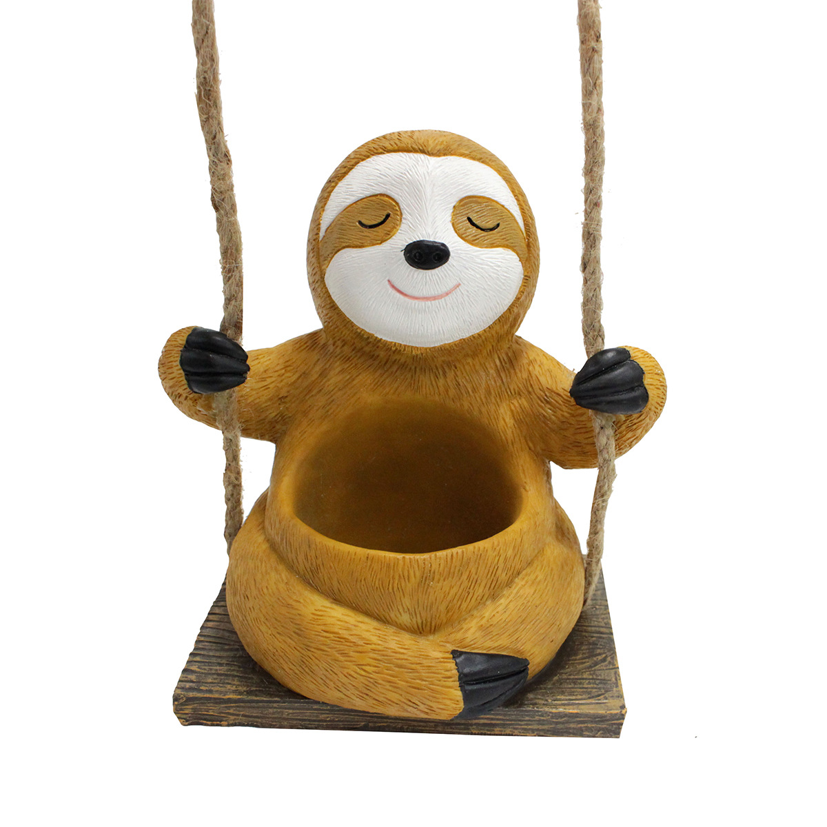  new sloth swing small flower pot hanging resin flower pot animal small flower pot can be planted succulent 