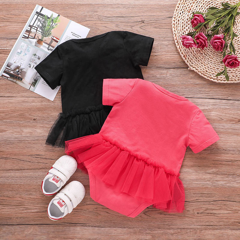 Baby Cute Summer New Style Short-sleeved One-piece Casual Baby Triangle Romper display picture 4