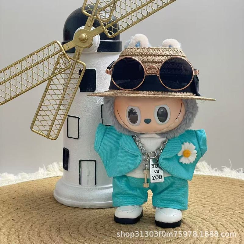 服のみ 17 センチメートルラブブ人形は服を着ることができます LABUBU 着用可能な交換用スポーツとレジャースーツ卸売|undefined