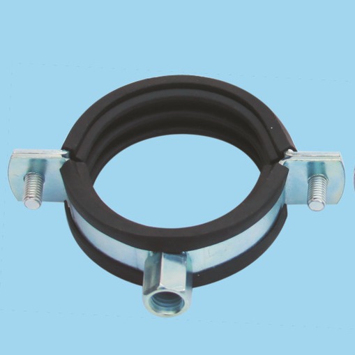 厂家跨境供应M8M10重型带胶管夹管卡管道夹管道紧固件卡管夹批发