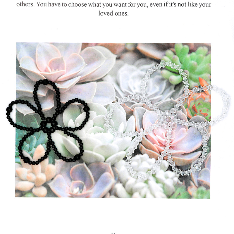 时尚珠子手工编织花朵配饰 DIY袜子鞋帽简约大气风格布贴补丁