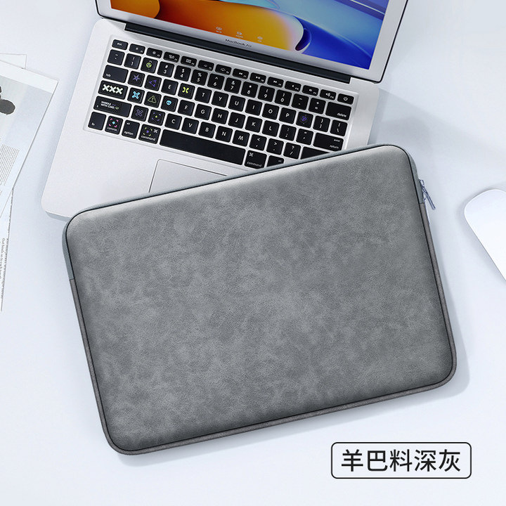 Biyoumeike bolsa de forro para computadora portátil impermeable y aterciopelada personalizada bolsa de forro para computadora portátil gruesa de 13 pulgadas y 15 pulgadas