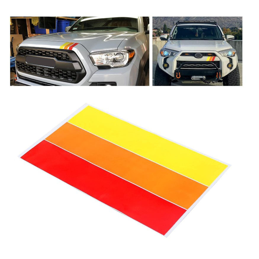 Three-colour Reflective Car Sticker For Front Decoration Waterproof_voghion.com