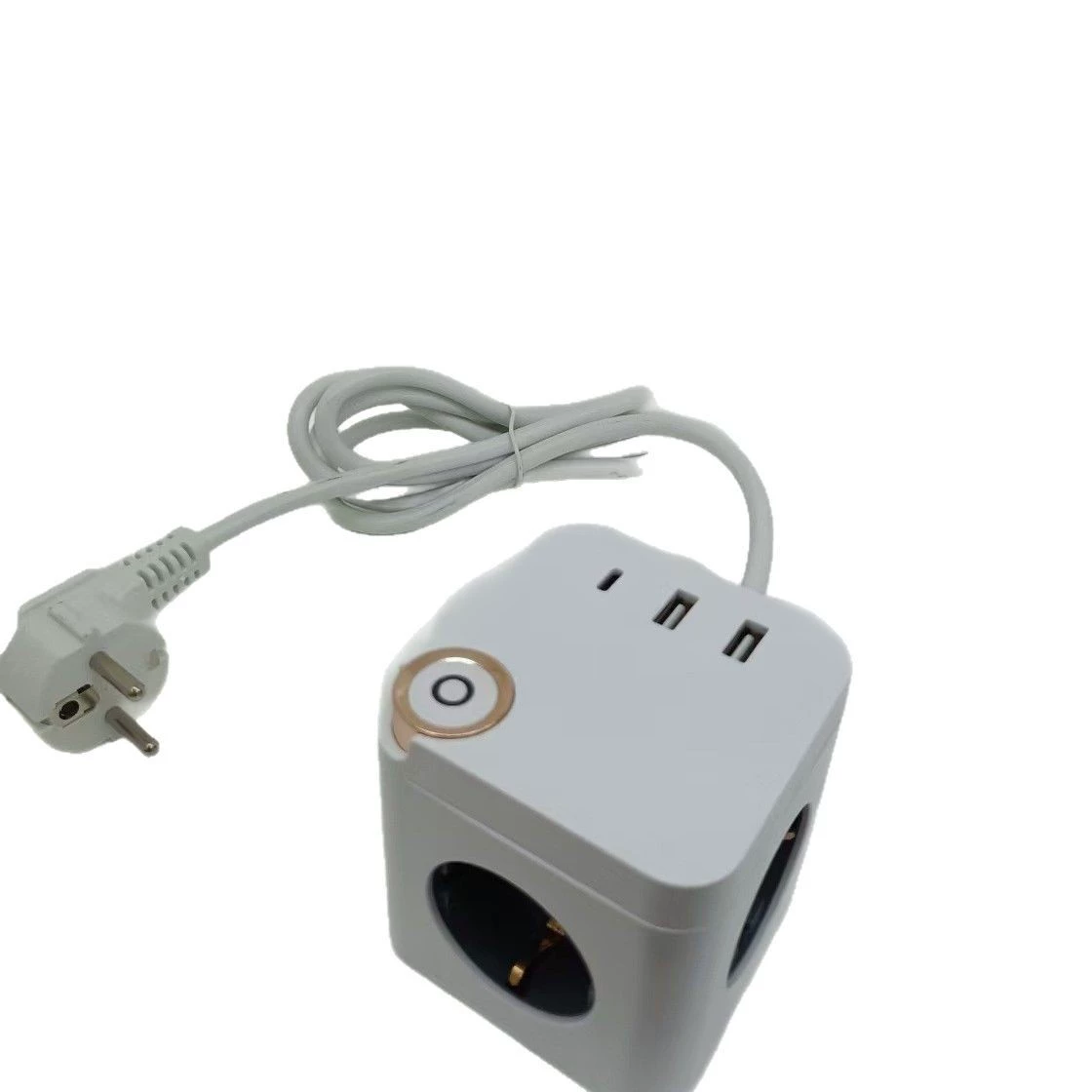 Корейская розетка с USB, сертифицированная KC, с выключателем и кабелем питания, простая и стильная, EU ROHS