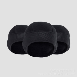 Winter Polar Fleece Outdoor Cycling Soft Equipment Windproof Coldproof Warm Helmet Liner Cap European and American Style
