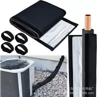亚马逊新品铜管绝缘盖保护套 便携式带绑带 适用于中央空调管保护