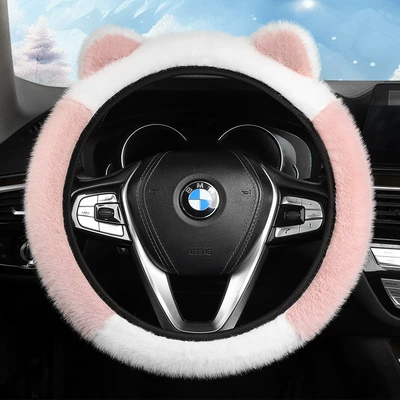 Steering wheel cover: and Winter, Plush and Warm, for