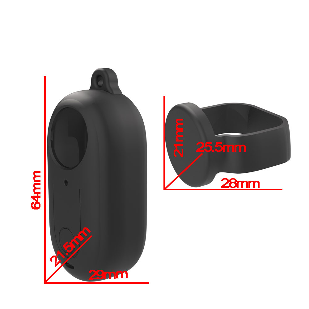Aplicable a INSTA360 GO3/ GO/GO2 host funda de silicona cubierta protectora de la cámara del pulgar cubierta protectora