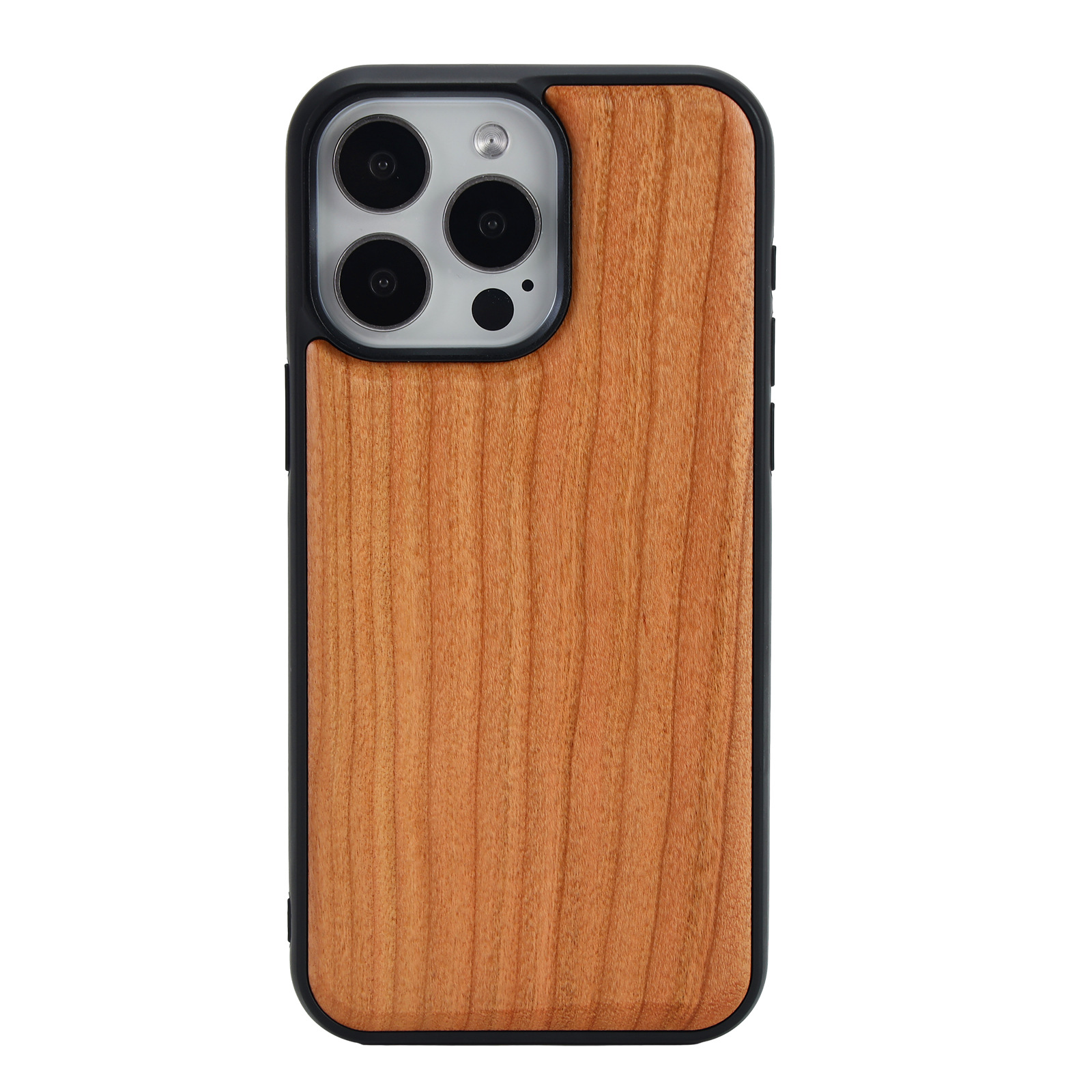 Funda de Madera para iPhone 15 Nuevo Modelo, Funda Protectora de Madera Maciza para Apple 16 Pro, Funda con Textura de Madera para 16 Pro Max.