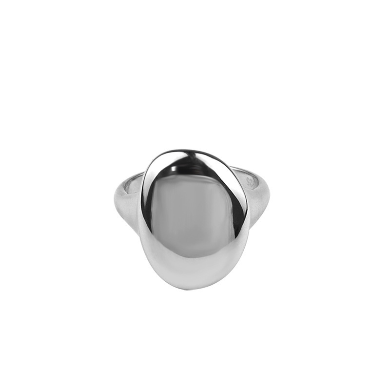 Korean Style Glossy Index Finger Ring 2021 New Oval Ins Simple Fashion Personalized Opening Ring Braceletpicture19