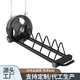 跨境亚马逊举重杠铃片置物架哑铃架体育用品哑铃杆收纳架