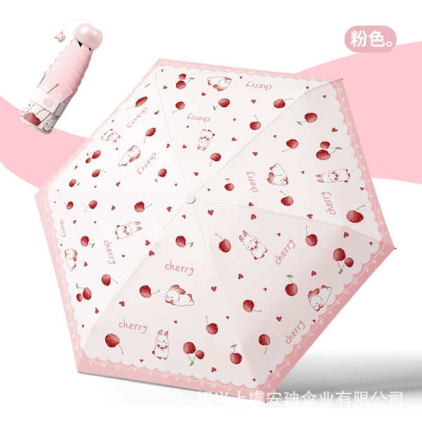 50% off hand-opened cherries--cute rabbit pink