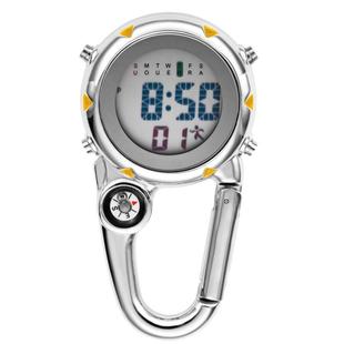 Factory wholesale custom new metal carabiner watch multi-function large screen electronic keychain watch