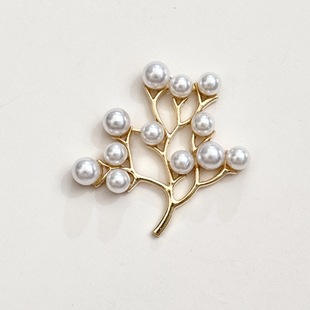 Handmade DIY Alloy Jewelry Accessories, Pearl Tree Branch Accessories, Headwear, Hair Accessories, Materials, Fan Accessories