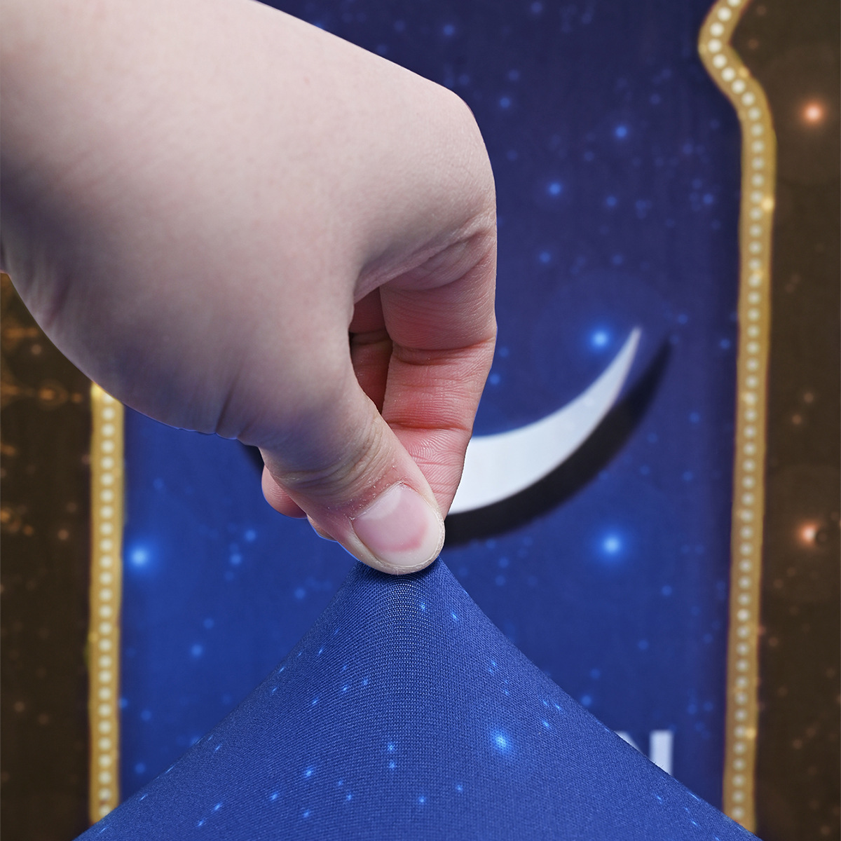 Transfronterizo al por mayor de impresión de vacaciones de Oriente Medio cubierta de silla de decoración estacional cubierta de silla de restaurante antipolvo universal