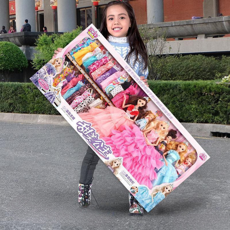 Yangtongle Barbie Doll Set Large Gift Box Dress up Full Set Princess Girl Birthday Free Shipping Wholesale