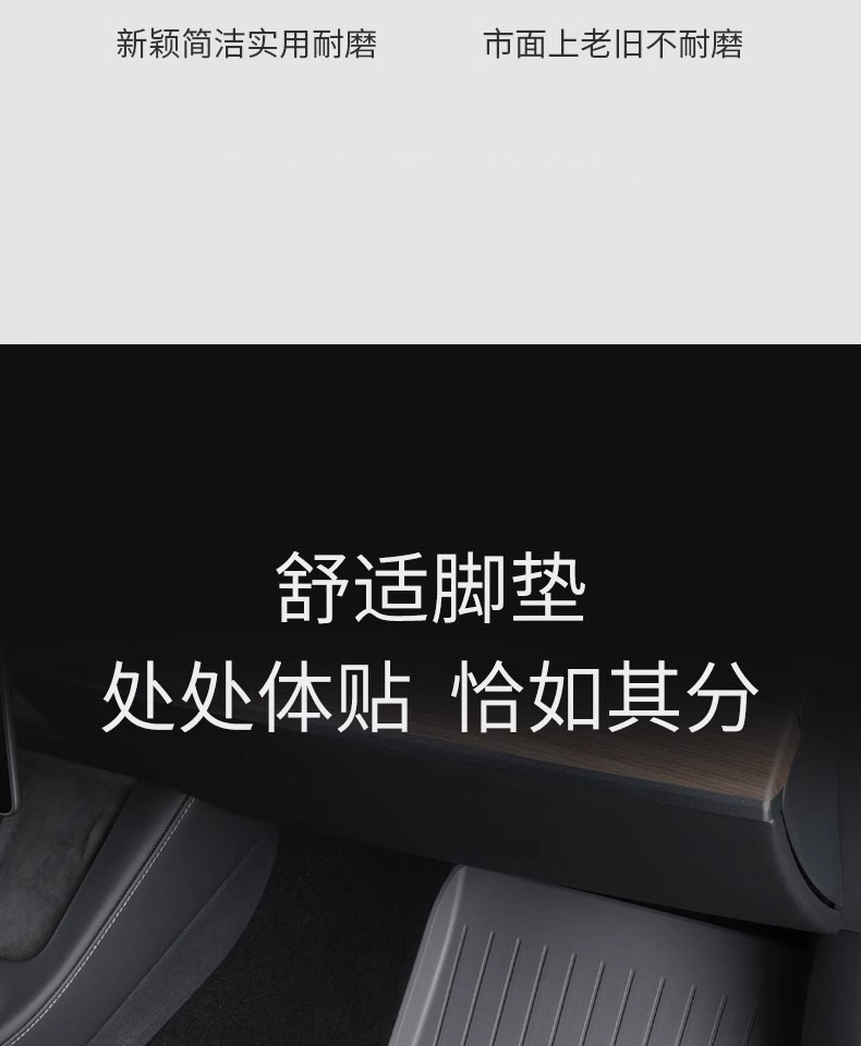 Suitable for Tesla's New Model Yl/Y/3 Floor Mats, Maternity-Grade Tpe Car Full-Cover Floor Mats, Car Interior